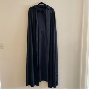 Hooded Black Costume Cape